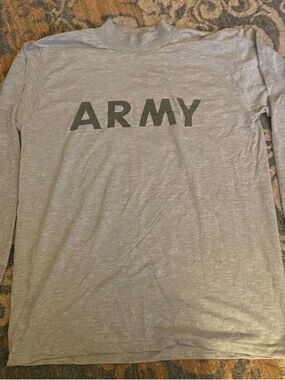 ARMY Men's Long Sleeve PFU PT T-Shirt - Gray